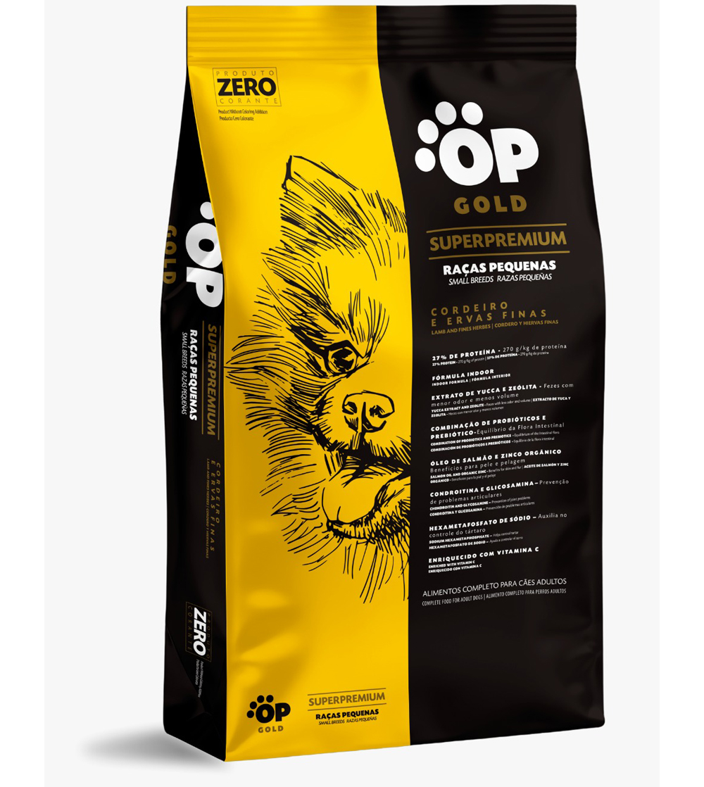 OP Gold Premium Cães Cordeiro e Ervas Finas